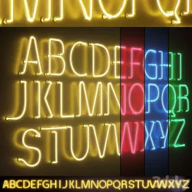 Light Modules Set Neon Alphabet